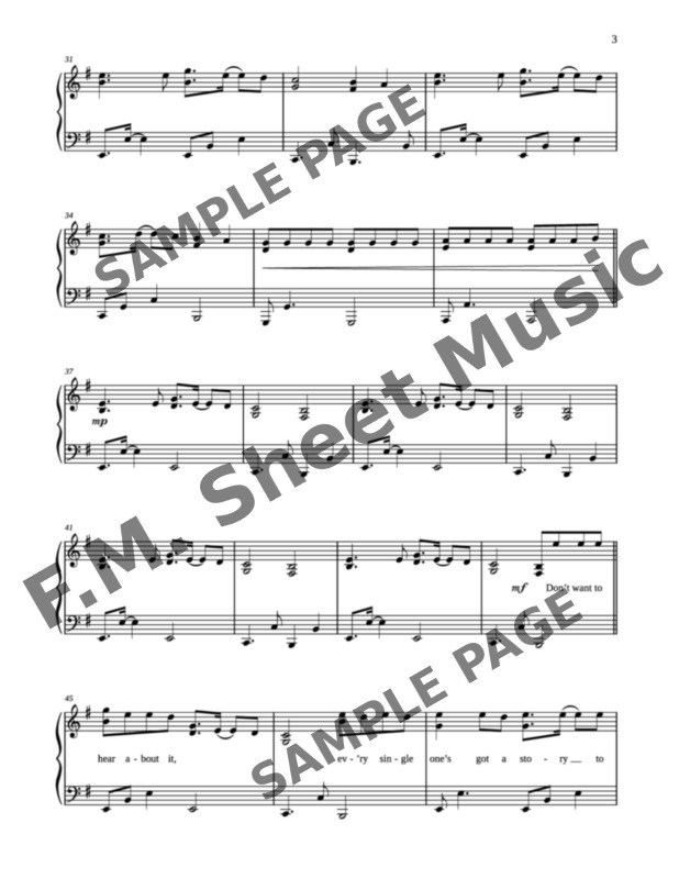 Seven Nation Army Intermediate Piano By The White Stripes F M